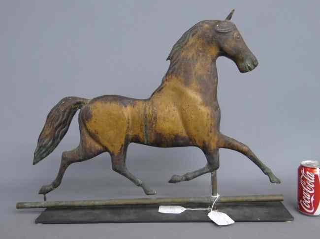 Appraisal: Horse weathervane '' Length '' Ht