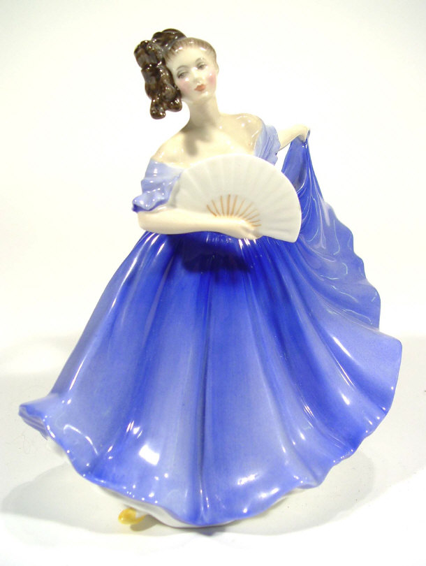 Appraisal: Hand painted Royal Doulton figurine 'Elaine' HN factory mark to