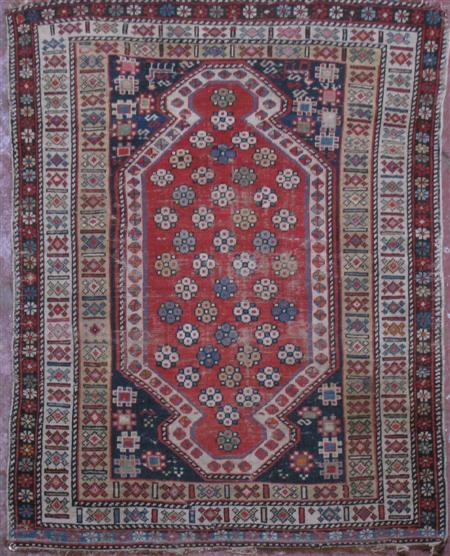 Appraisal: A Shirvan prayer rug late th early th century the