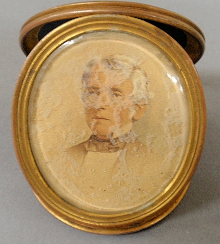 Appraisal: - Miniature watercolor portrait of Judge John Cadwalader of Philadelphia