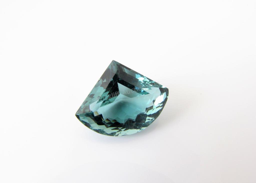 Appraisal: CT Chandelier Cut Aquamarine Loose Stone mm x mm x