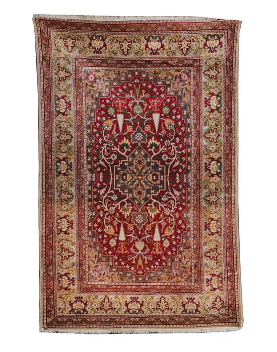 Appraisal: Turkish Oushak carpet circa ' x ' Good even overall