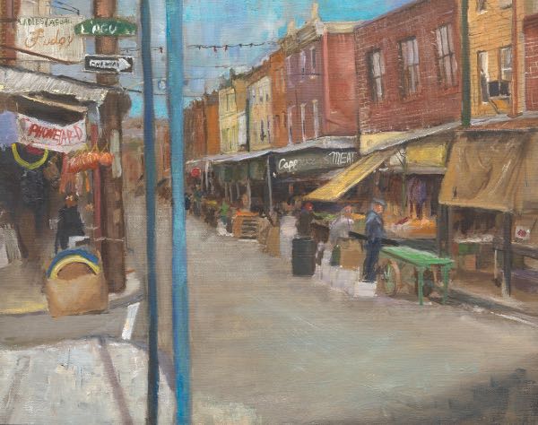 Appraisal: SETH CAMM AMERICAN TH CENTURY x Italian Market Oil on