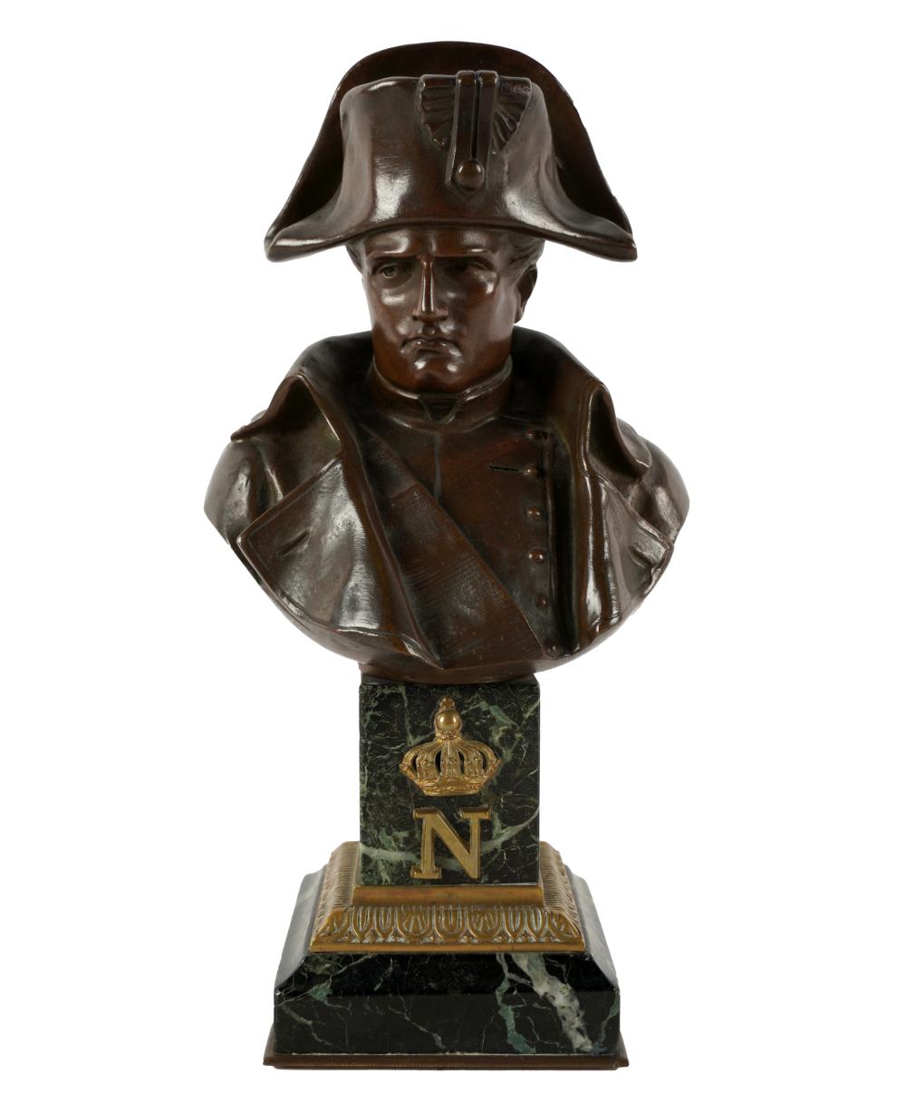 Appraisal: EMILE PINEDO - NAPOLEON Ibronze with brown patination mounted to