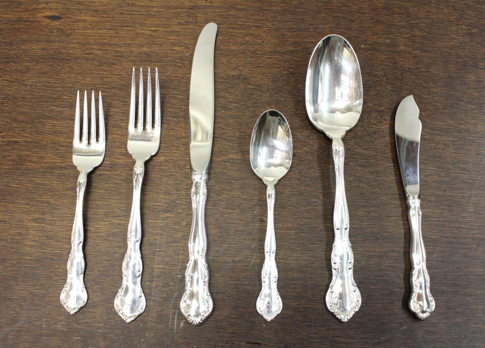 Appraisal: WALLACE MY LOVE STERLING SILVER FLATWARE SET piece service for