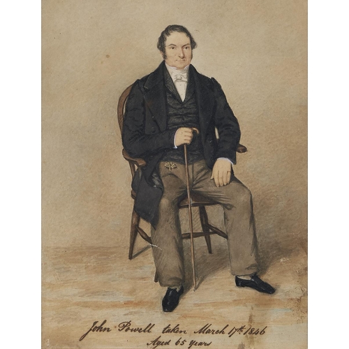 Appraisal: English School - Portrait of John Powell aged Years small