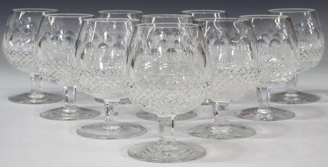 Appraisal: lot of Waterford Colleen cut crystal brandy snifters acid-etched marked