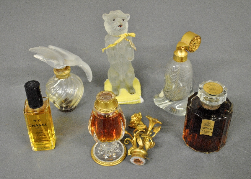 Appraisal: - Group of perfume bottles to include Baccarat Christian Dior