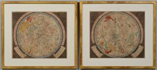 Appraisal: Pair of Baroque Celestial Maps Johann Zahn Pair of th