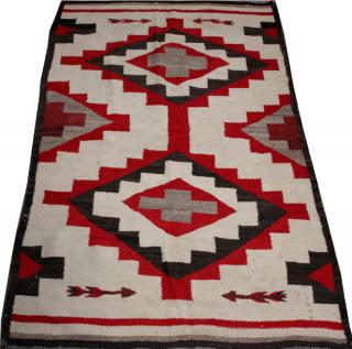 Appraisal: NAVAJO WOOL RUG NAVAJO WOOL RUG ' X ' C