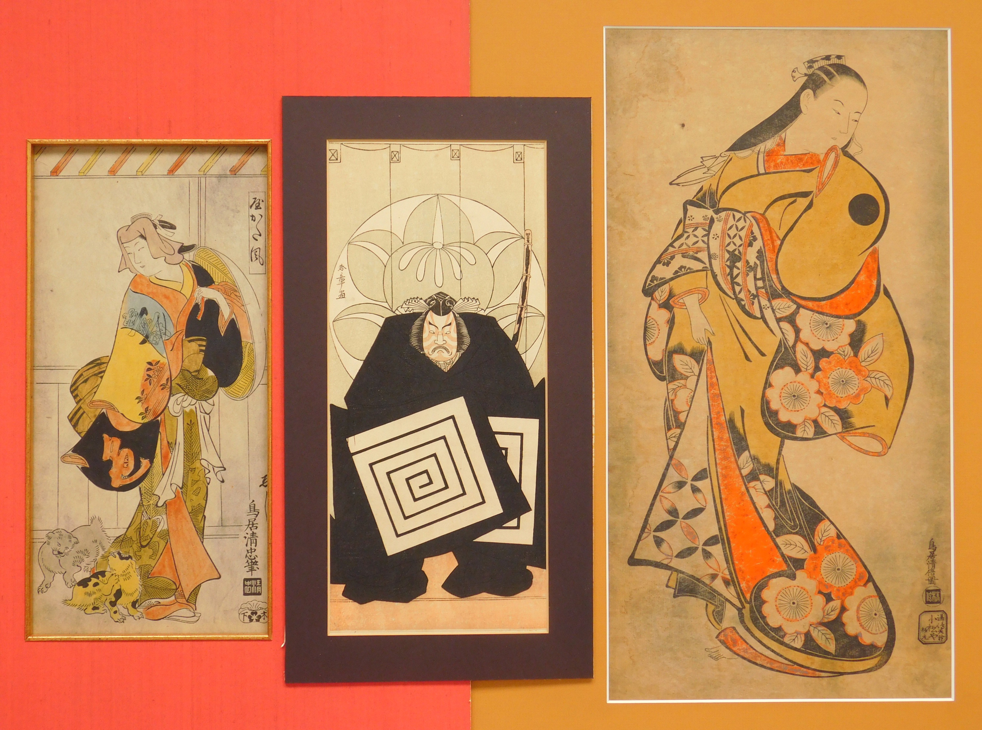 Appraisal: Japanese woodblocks in color Kiyomasu Torii Edo era - Woman-