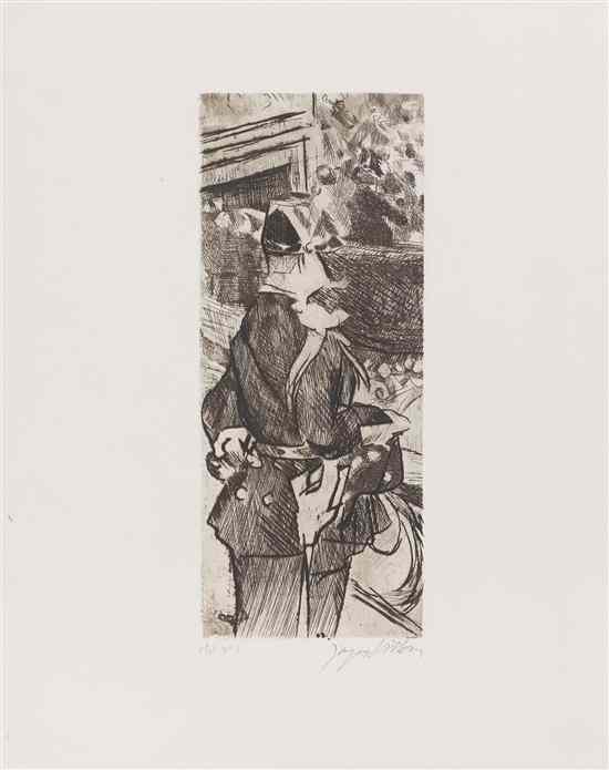 Appraisal: Jacques Villon French - Bal du Moulin Rouge etching signed