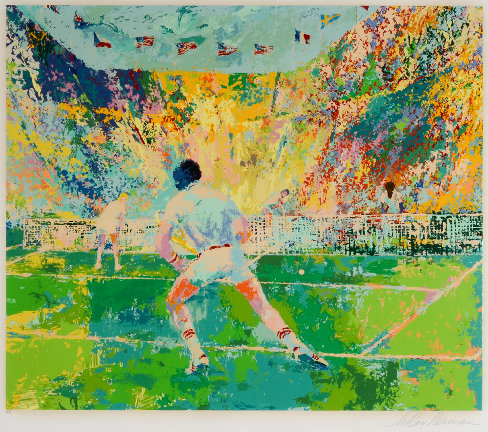 Appraisal: NEIMAN Leroy American - ''Stadium Tennis'' Serigraph sight size ''