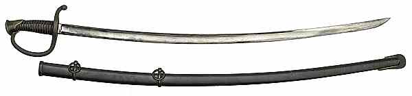 Appraisal: Civil War Artillery Sword Model by Sheble Fisher '' blade