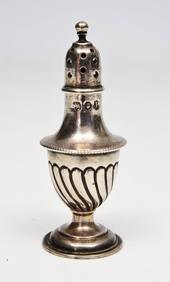 Appraisal: A VICTORIAN SILVER PEPPERETTE BY HORACE WOODWARD CO EDGAR FINLEY