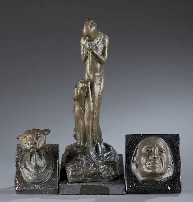 Appraisal: Group of Edwin Willard Deming bronzes Deming Edwin Willard United