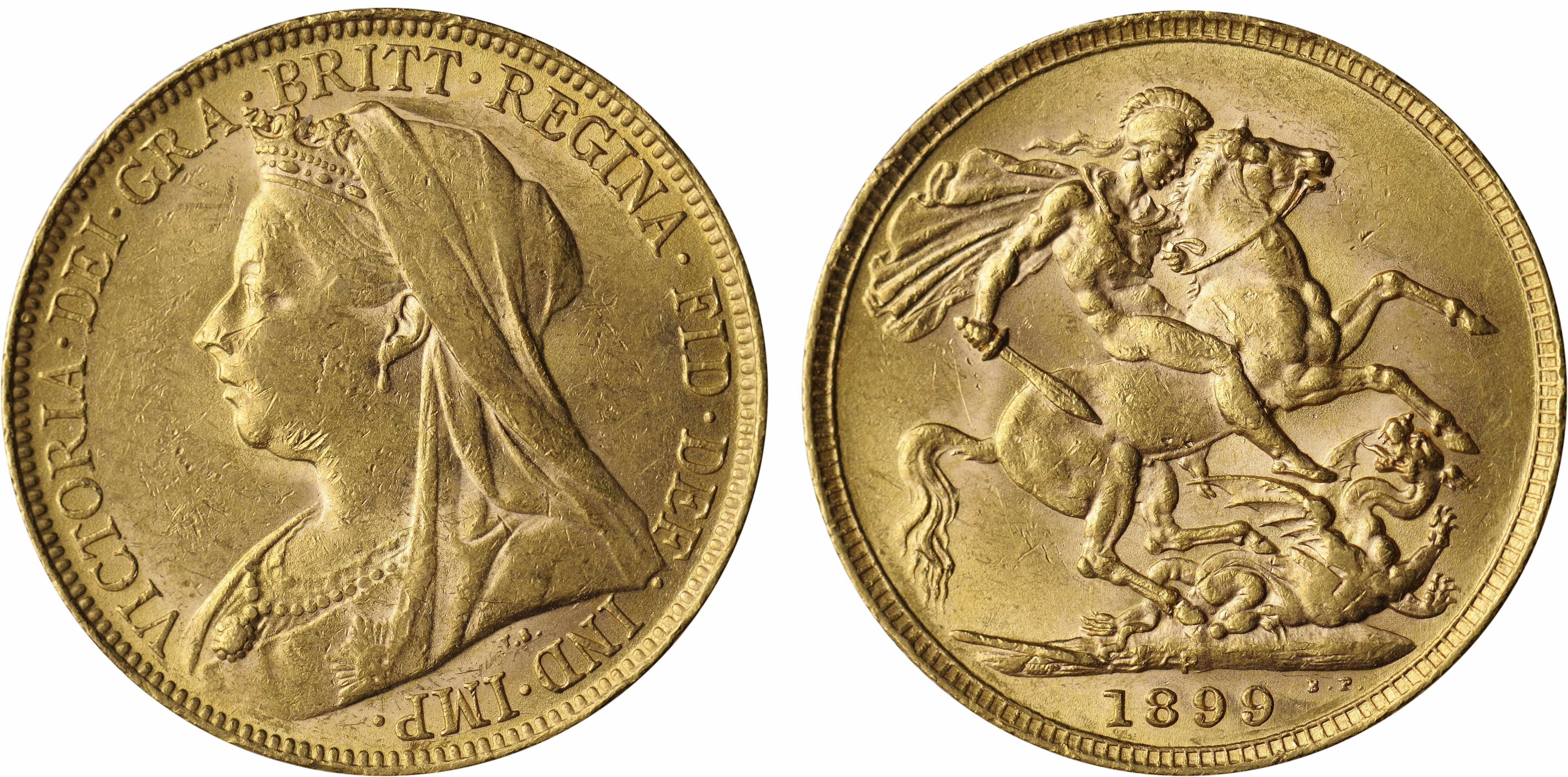 Appraisal: Australia Victoria Sovereign -P KM- Veiled head of Victoria facing