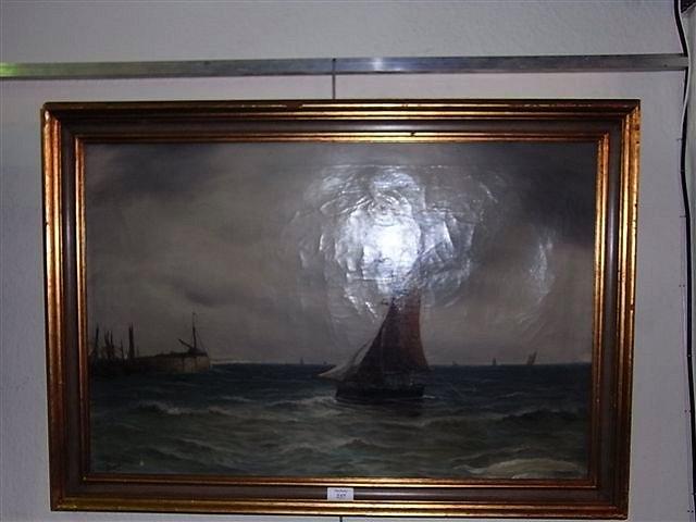 Appraisal: JOEL OWEN British early th Century A sailing boat beside