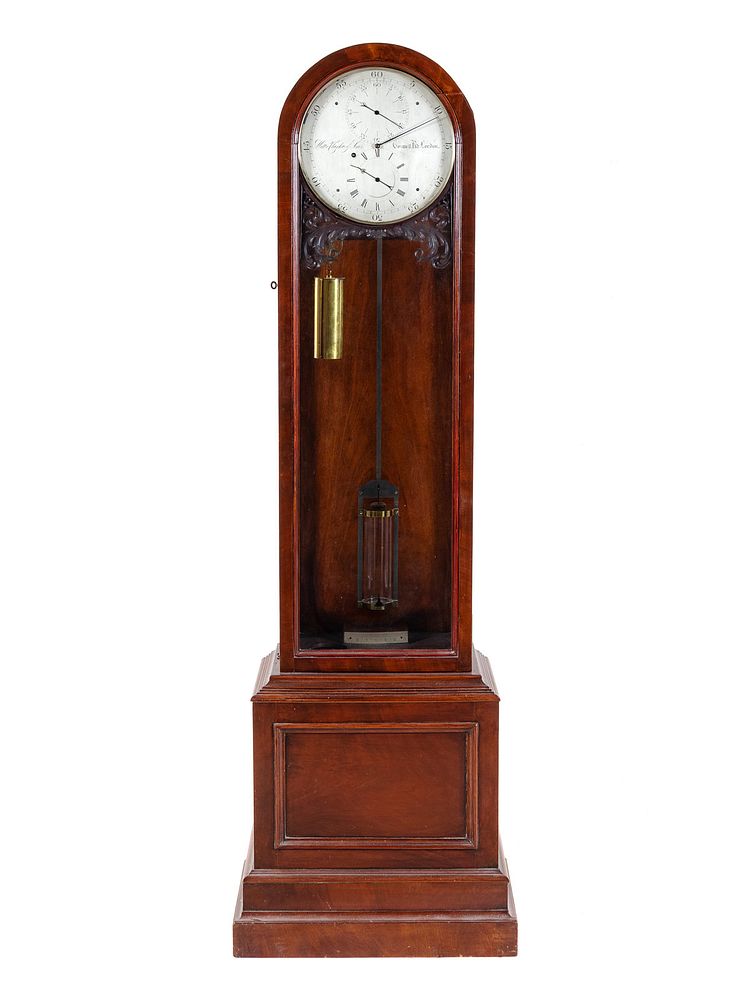 Appraisal: A Late William IV Mahogany Regulator Clock A Late William