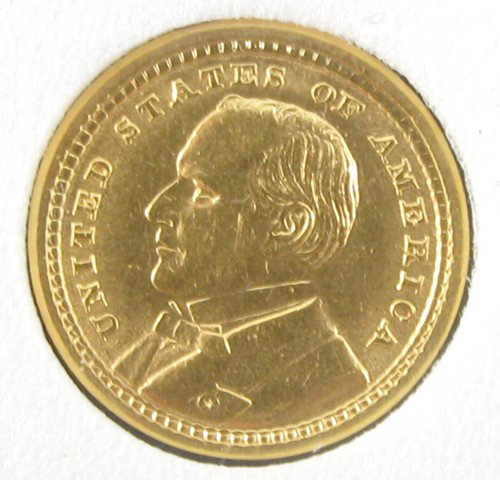 Appraisal: U S ONE DOLLAR COMMEMORATIVE GOLD COIN Louisiana Purchase McKinley