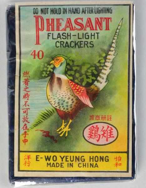 Appraisal: Pheasant -Pack Firecrackers Class Manufactured by E-Wo Yeun Hong One