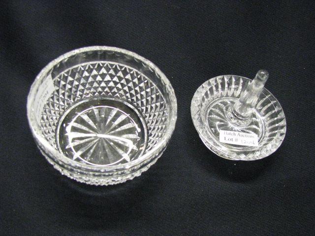 Appraisal: pcs of Crystal small bowl ring dish