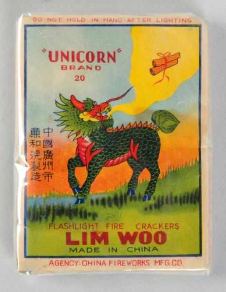 Appraisal: Unicorn -Pack Firecrackers Class Manufactured by Lim Woo Condition Near