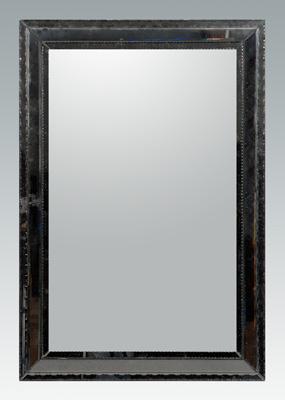 Appraisal: Venetian style mirror framed mirror stepped and cut mirrored frame