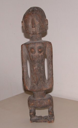 Appraisal: Ancestor Figure Wood on Wood th Century African School x