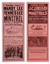 Appraisal: MUSIC--MINSTRELSY J C LINCOLN'S PREMIER MINSTRELS World's Greatest Colored Show