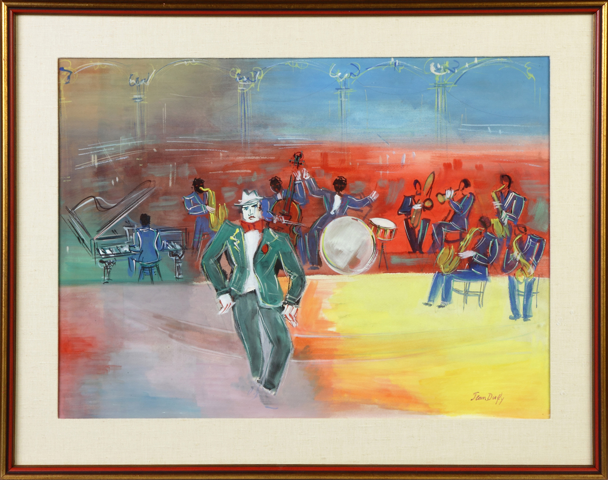 Appraisal: Jean Dufy French - Entertainer Before the Band Sgn Lower