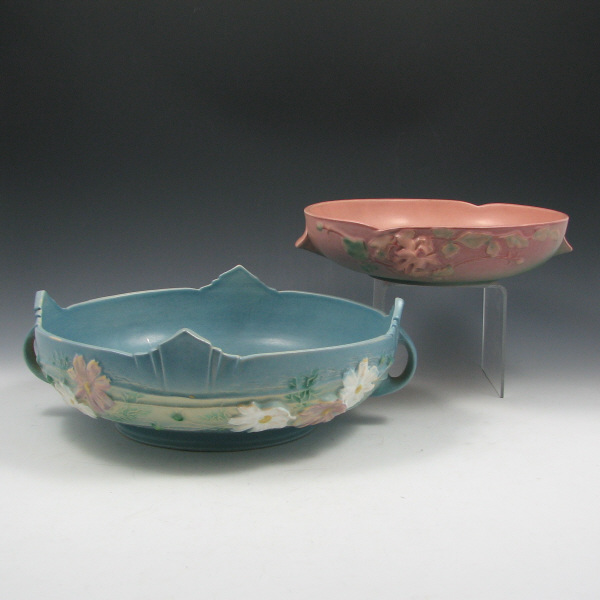 Appraisal: Roseville Columbine - and Cosmos - console bowls Both marked