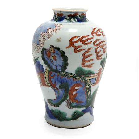 Appraisal: Chinese Famille Verte Porcelain Vase Estimate -