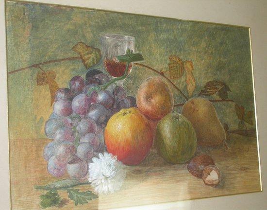 Appraisal: th Century English School Fruit on a Table watercolour cm