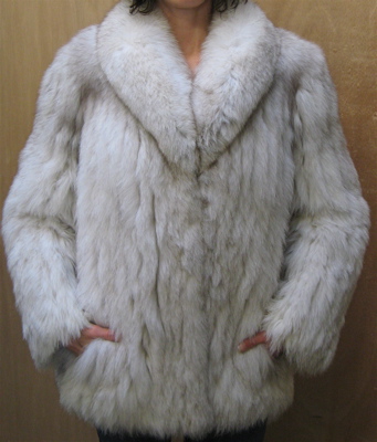 Appraisal: LADY'S FOX FUR JACKET fully lined with exterior and interior