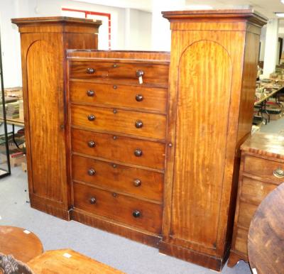 Appraisal: A Regency mahogany worktable fitted a drawer with basket below