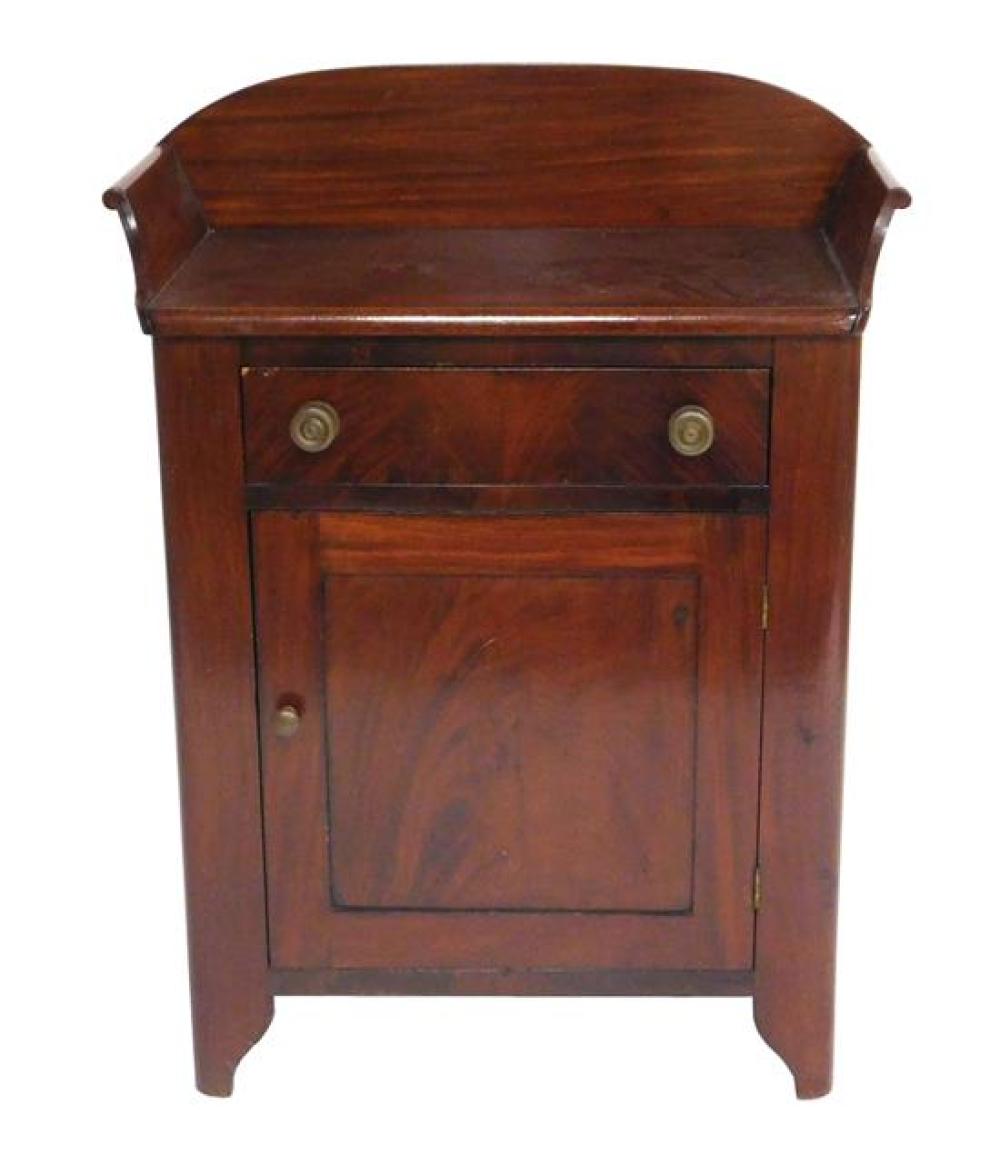 Appraisal: Mahogany stand with gallery top late th early th C