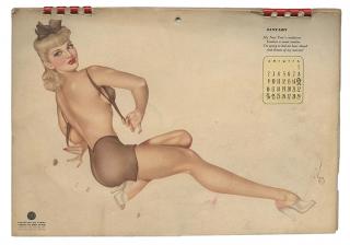 Appraisal: Vargas Alberto Esquire Pin-Up Calendar Chicago Calendar with paintings by