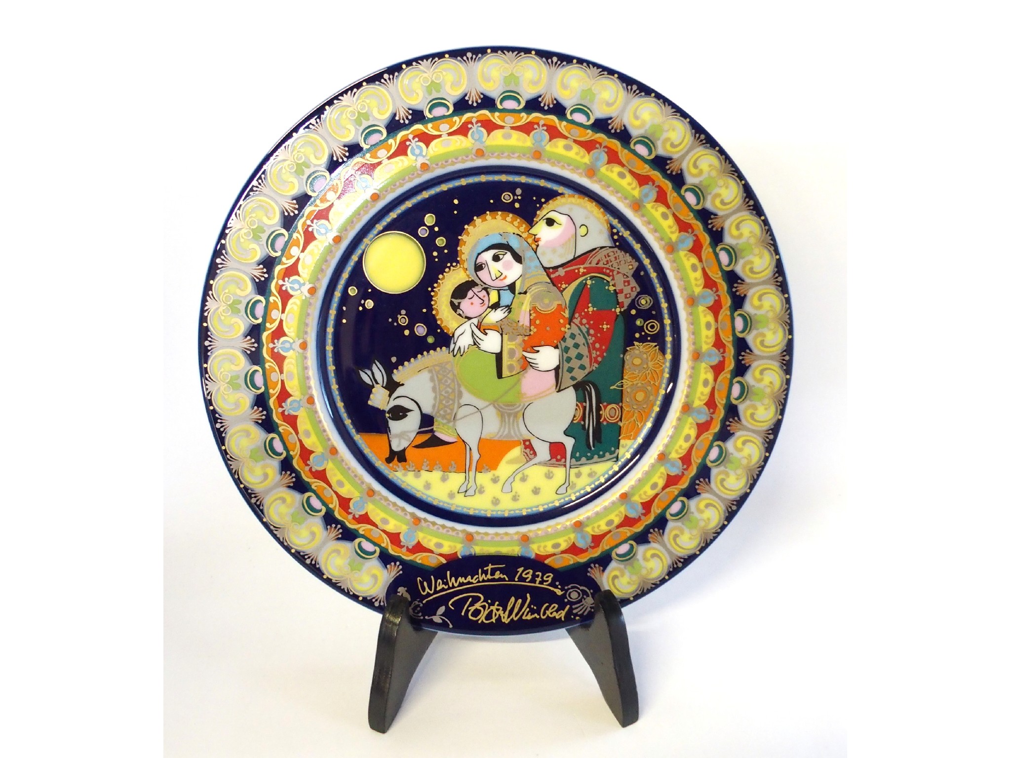 Appraisal: A Rosenthal Bjorn Wiinblad Christmas plate