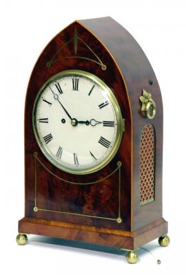 Appraisal: A BRACKET CLOCK the eight day striking movement with anchor