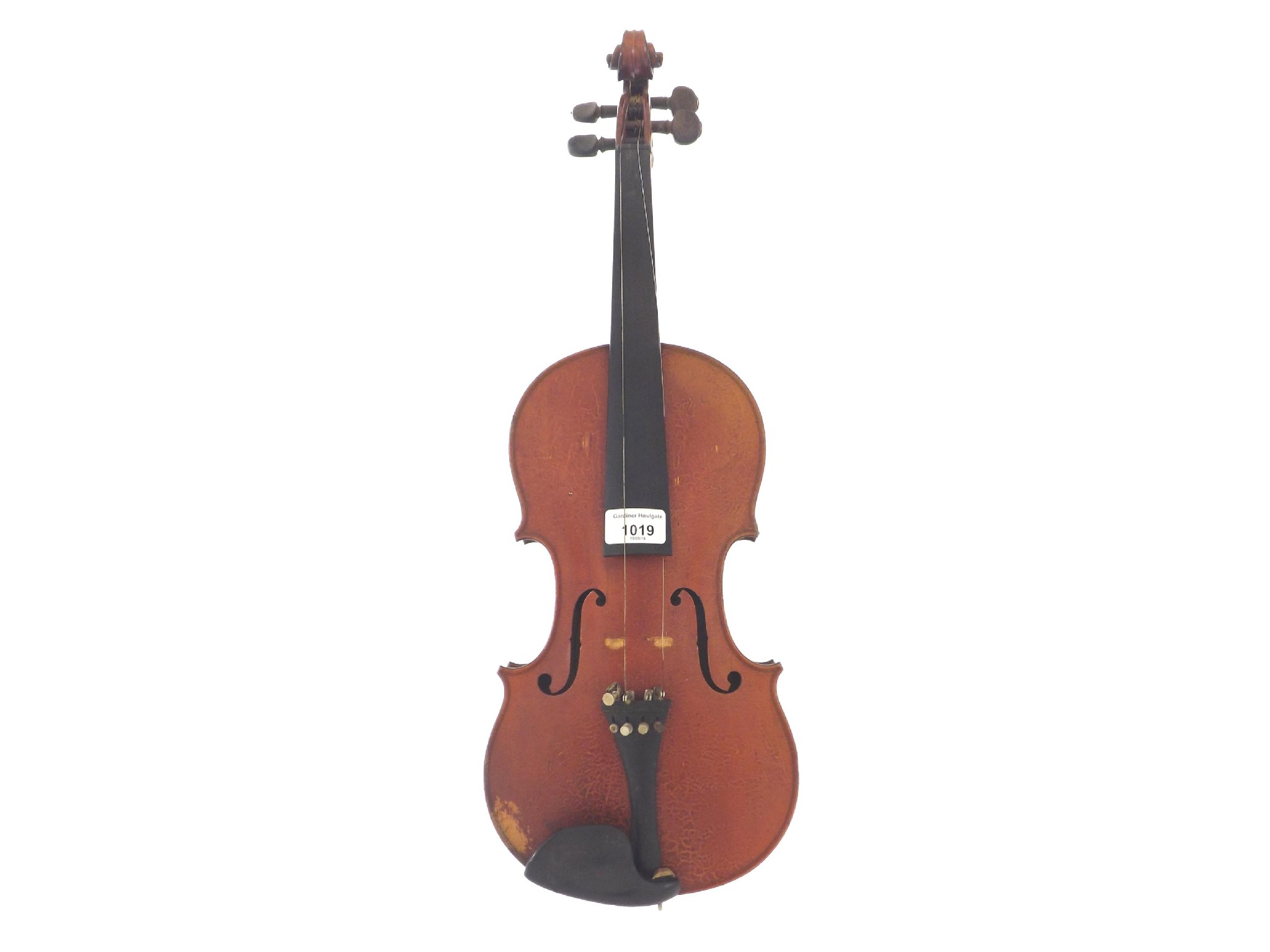 Appraisal: French violin labelled E Blondelet d'Apres A Amati no Annee