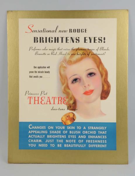 Appraisal: 's- 's Theatre Rouge Cardboard Poster Artwork by Earl Christy