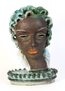 Appraisal: Art Deco ceramic bust by Rudolf Kn rlein - circa