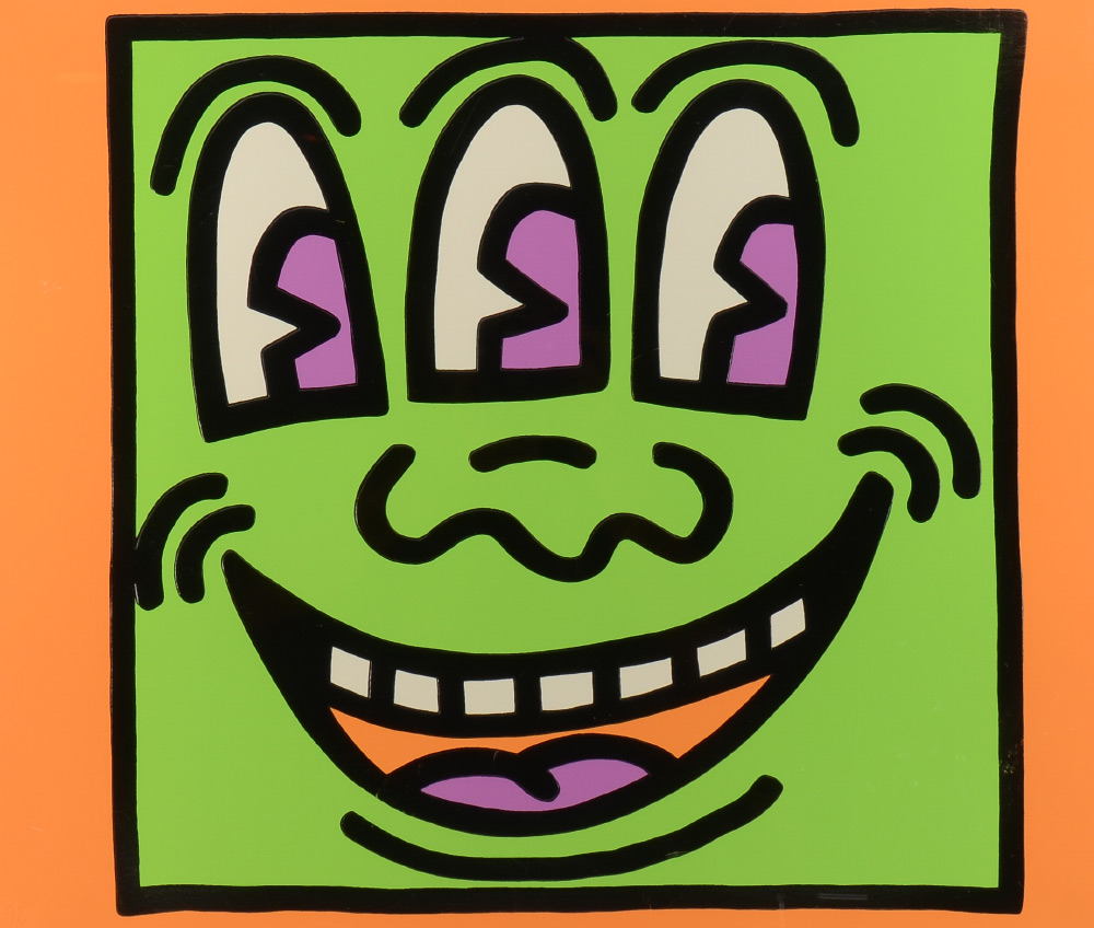 Appraisal: HARING Keith American - ''Three Eyes'' Screenprint '' x ''