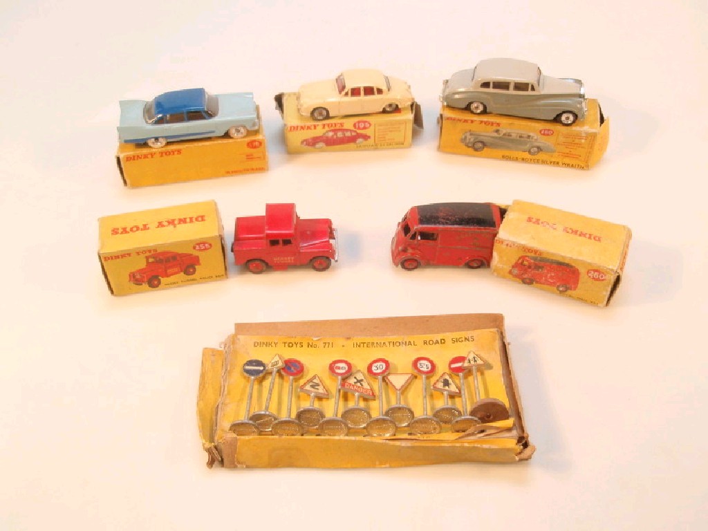 Appraisal: Boxed Dinky toys being Rolls Royce Silver Wraith Plymouth Plaza