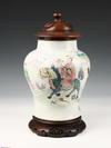 Appraisal: CHINESE PORCELAIN GINGER JAR - Qianlong Period Jar decorated with