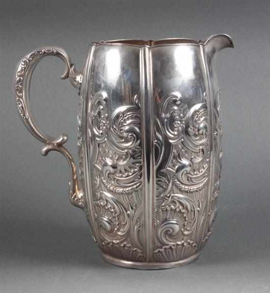 Appraisal: American Aesthetic Movement sterling silver water pitcher Whiting late th