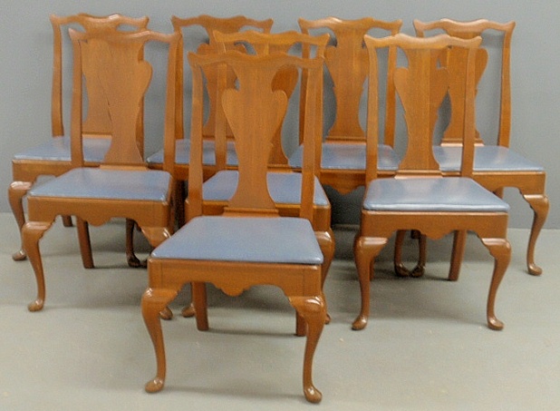 Appraisal: - Set of eight Savery type dining chairs by Stickley