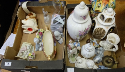 Appraisal: A collection of pottery to include various pottery and brasswares