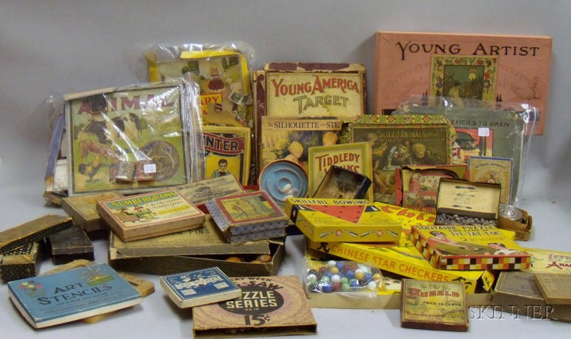 Appraisal: Large Group of Early Children's Games late th early th